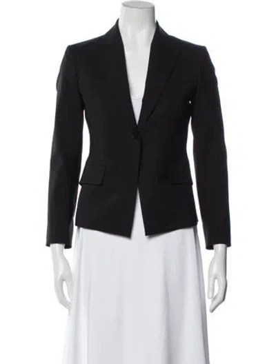 Pre-owned Theory Wool Blazer In Gray