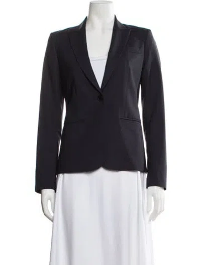 Pre-owned Theory Wool Blazer In Gray