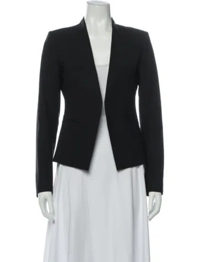 Pre-owned Theory Wool Blazer In Gray