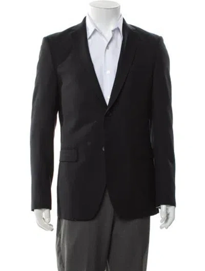 Pre-owned Theory Wool Blazer In Gray