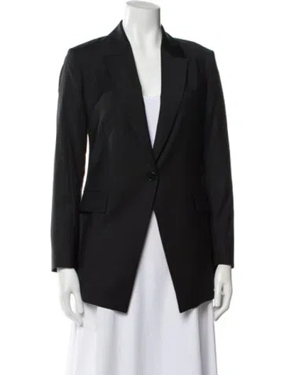 Pre-owned Theory Wool Blazer In Gray