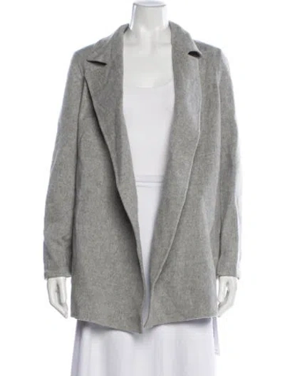Pre-owned Theory Wool Blazer In Gray