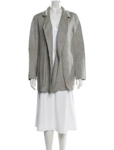 Pre-owned Theory Wool Blazer In Gray