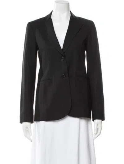 Pre-owned Theory Wool Blazer In Gray