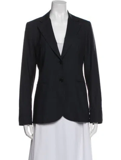 Pre-owned Theory Wool Blazer In Gray