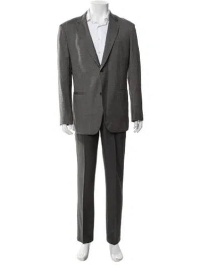 Pre-owned Theory Wool Blazer In Gray