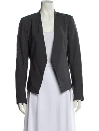 Pre-owned Theory Wool Blazer In Gray