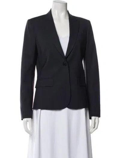 Pre-owned Theory Wool Blazer In Gray