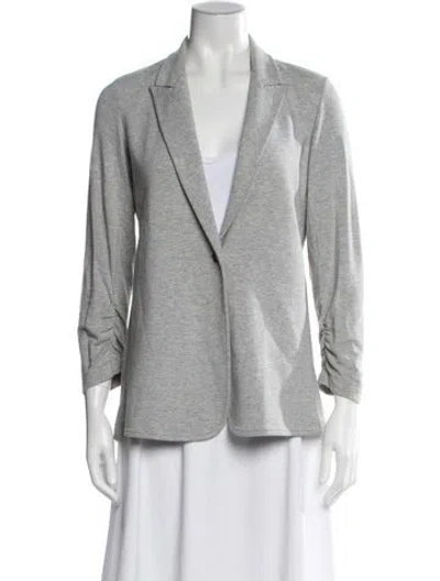 Pre-owned Theory Wool Blazer In Gray