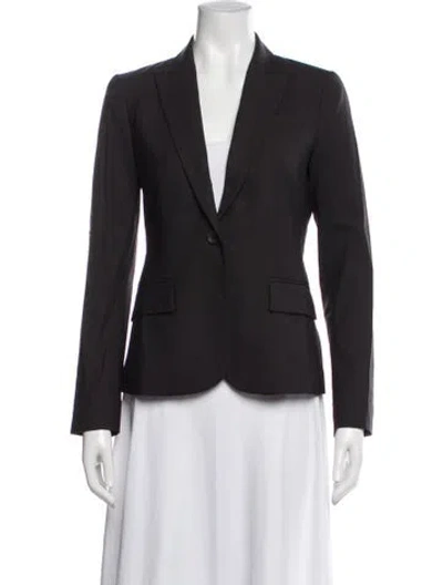 Pre-owned Theory Wool Blazer In Gray