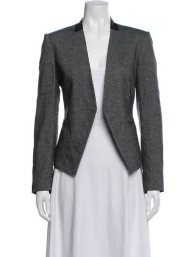 Pre-owned Theory Wool Blazer In Gray