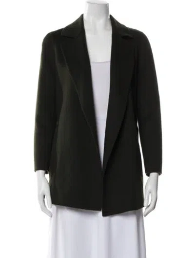 Pre-owned Theory Wool Blazer In Green
