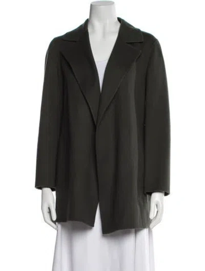 Pre-owned Theory Wool Blazer In Green