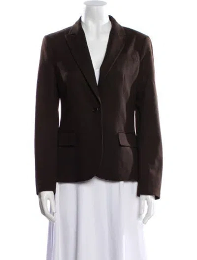 Pre-owned Theory Wool Blazer In Green