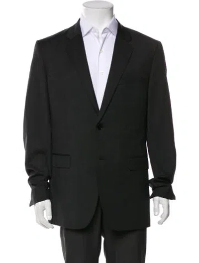 Pre-owned Theory Wool Blazer In Green