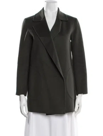 Pre-owned Theory Wool Blazer In Green