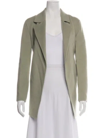Pre-owned Theory Wool Blazer In Green