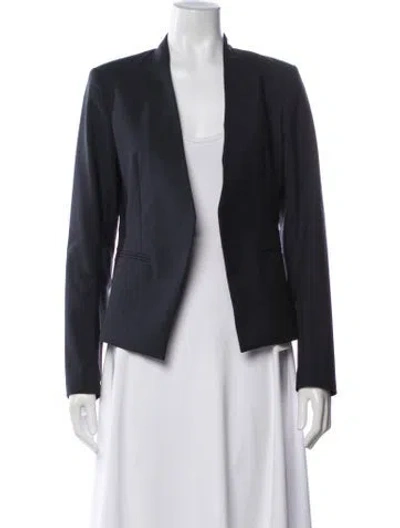 Pre-owned Theory Wool Blazer In Grey