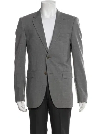 Pre-owned Theory Wool Blazer In Grey
