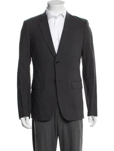 Pre-owned Theory Wool Blazer In Grey