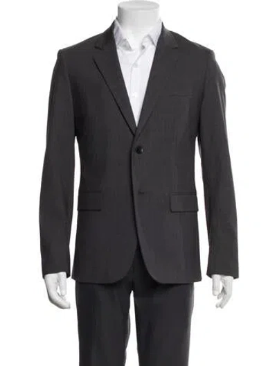 Pre-owned Theory Wool Blazer In Grey