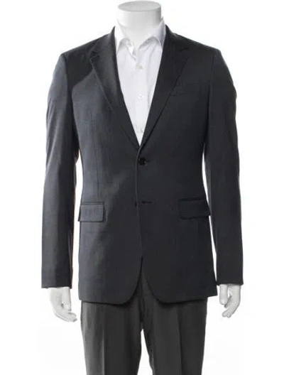 Pre-owned Theory Wool Blazer In Grey