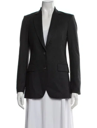 Pre-owned Theory Wool Blazer In Grey