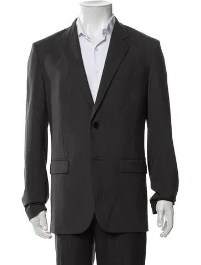 Pre-owned Theory Wool Blazer In Grey