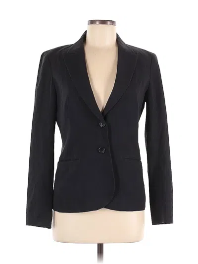Pre-owned Theory Wool Blazer Jacket In Black