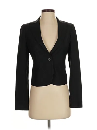 Pre-owned Theory Wool Blazer Jacket In Black