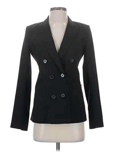 Pre-owned Theory Wool Blazer Jacket In Black