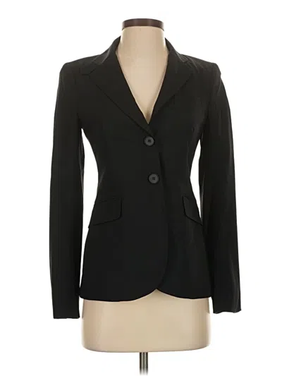 Pre-owned Theory Wool Blazer Jacket In Black