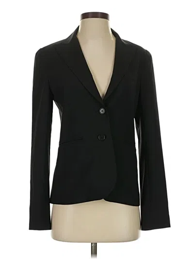 Pre-owned Theory Wool Blazer Jacket In Black