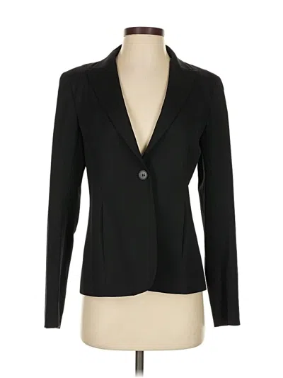 Pre-owned Theory Wool Blazer Jacket In Black