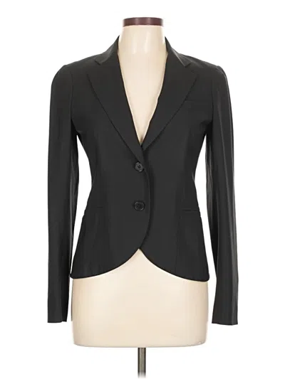 Pre-owned Theory Wool Blazer Jacket In Black