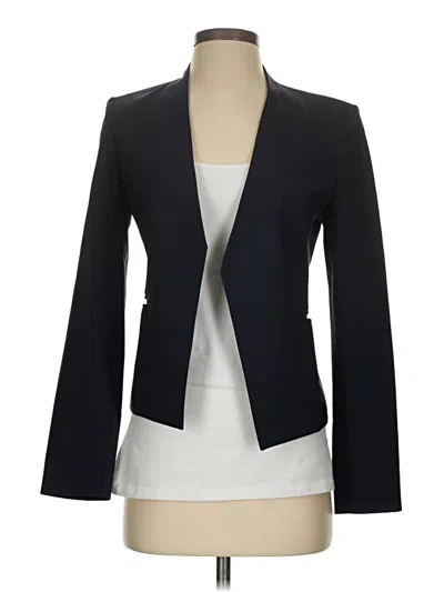 Pre-owned Theory Wool Blazer Jacket In Black