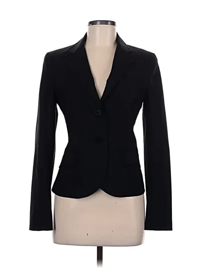 Pre-owned Theory Wool Blazer Jacket In Black