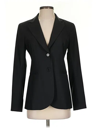 Pre-owned Theory Wool Blazer Jacket In Black