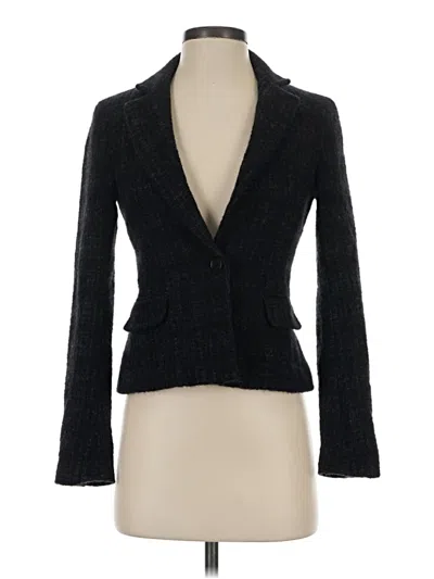 Pre-owned Theory Wool Blazer Jacket In Black