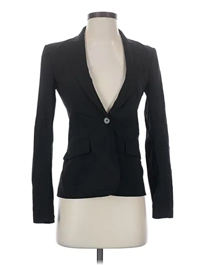 Pre-owned Theory Wool Blazer Jacket In Black