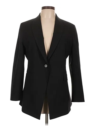 Pre-owned Theory Wool Blazer Jacket In Black