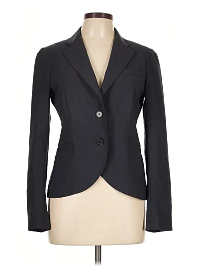 Pre-owned Theory Wool Blazer Jacket In Black