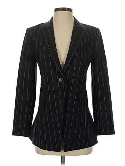 Pre-owned Theory Wool Blazer Jacket In Black