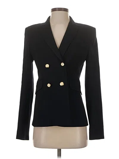 Pre-owned Theory Wool Blazer Jacket In Black