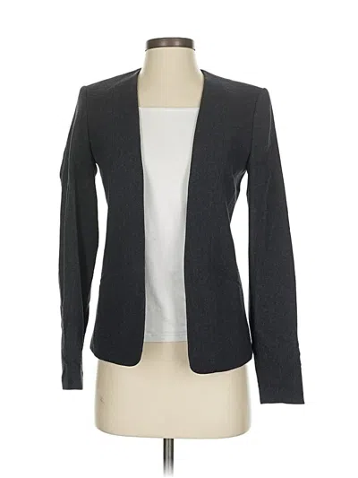 Pre-owned Theory Wool Blazer Jacket In Gray