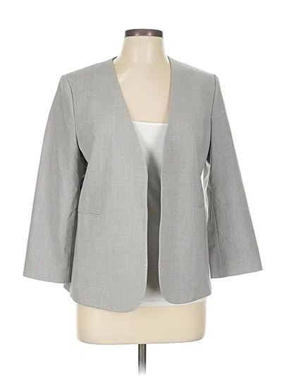 Pre-owned Theory Wool Blazer Jacket In Gray