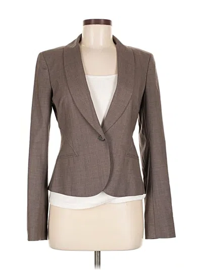 Pre-owned Theory Wool Blazer Jacket In Gray
