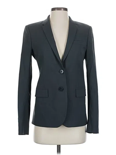 Pre-owned Theory Wool Blazer Jacket In Gray