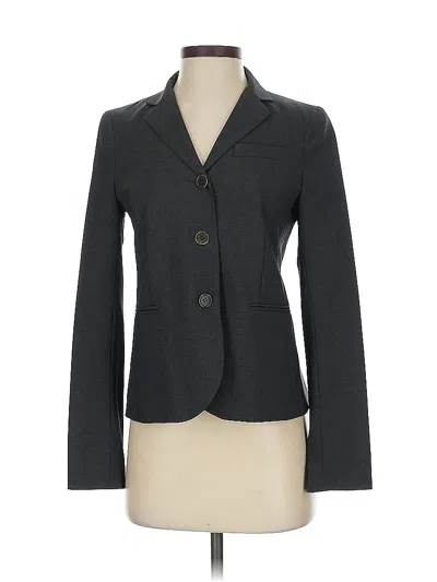 Pre-owned Theory Wool Blazer Jacket In Gray