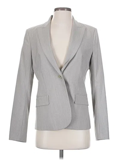 Pre-owned Theory Wool Blazer Jacket In Gray